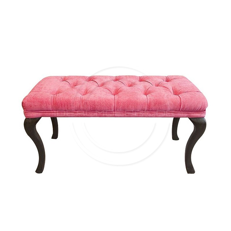 Chesterfield Sitzbänke Rose Samt