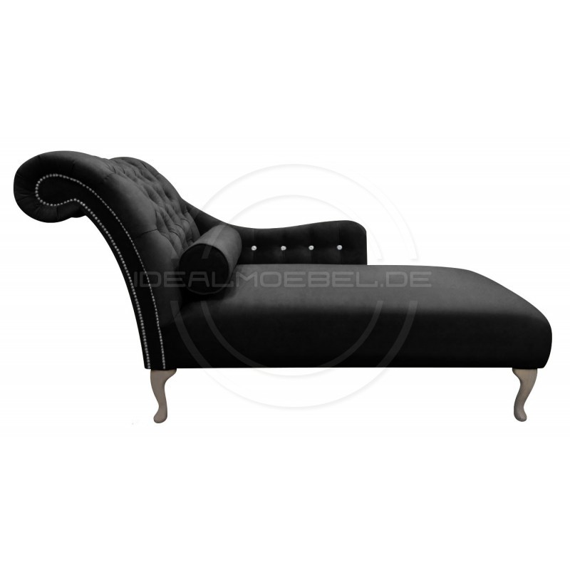 Glamour Chaiselongue Tees mit Kristallen Samt