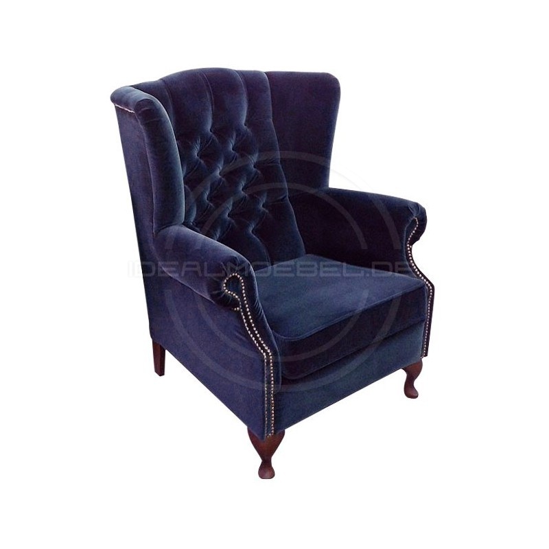 Fotel Chesterfield "Uszak" Ton