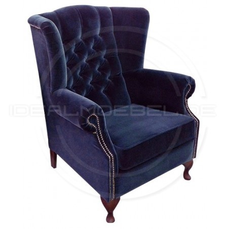Fotel Chesterfield "Uszak" Ton