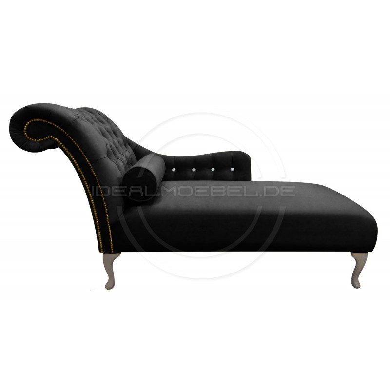 Glamour Chaiselongue Tees mit Kristallen Samt