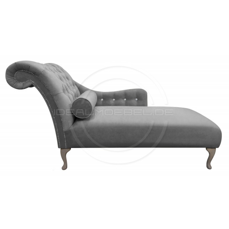 Glamour Chaiselongue Tees mit Kristallen Samt