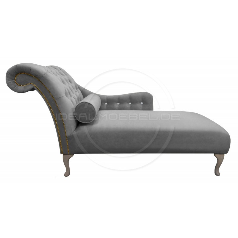 Glamour Chaiselongue Tees mit Kristallen Samt