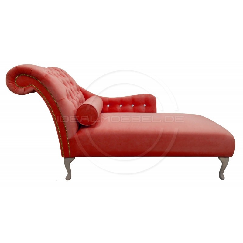 Glamour Chaiselongue Tees mit Kristallen Samt