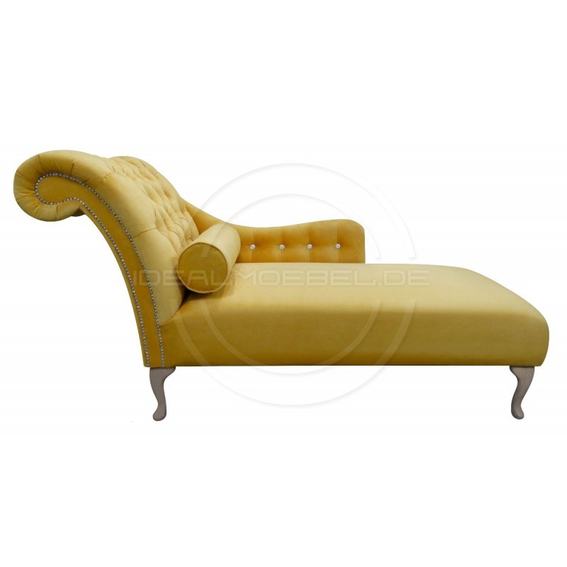 Glamour Chaiselongue Tees mit Kristallen Samt