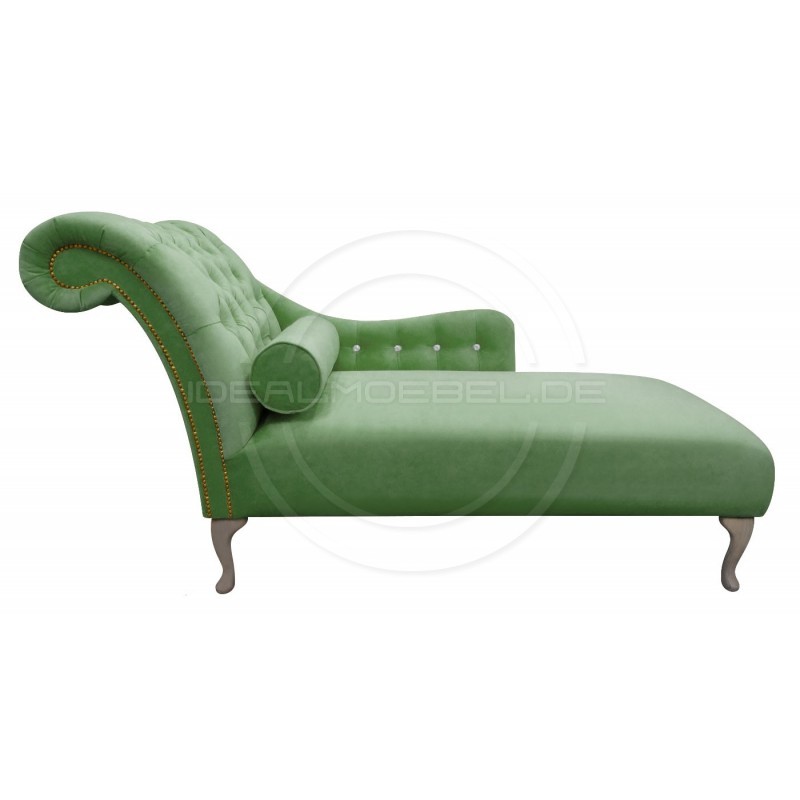 Glamour Chaiselongue Tees mit Kristallen Samt