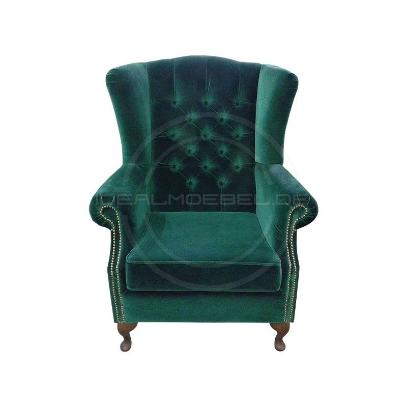 Fotel Chesterfield "Uszak" Ton