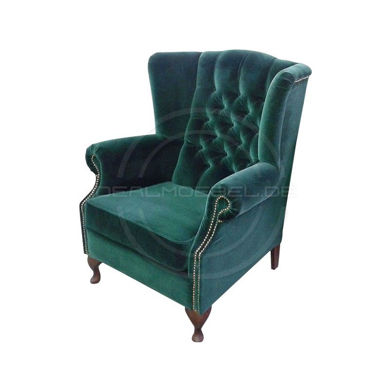 Fotel Chesterfield "Uszak" Ton