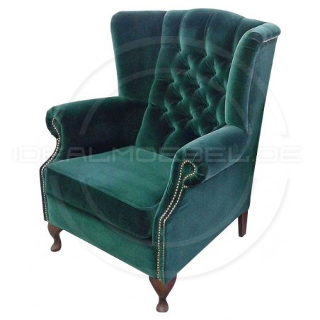 Fotel Chesterfield "Uszak" Ton