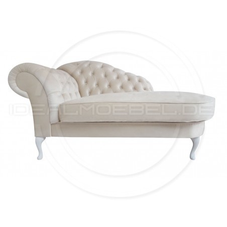 Chesterfield Chaiselongue Custom Samt