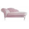 Glamour Chaiselongue Chesterfield Madame mit Kristallen Samt