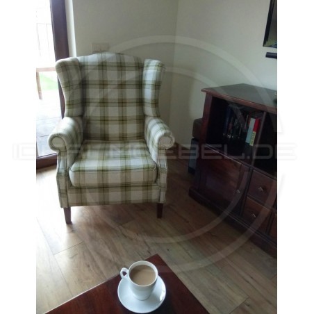 Chesterfield OHRENSESSEL Ton Samt