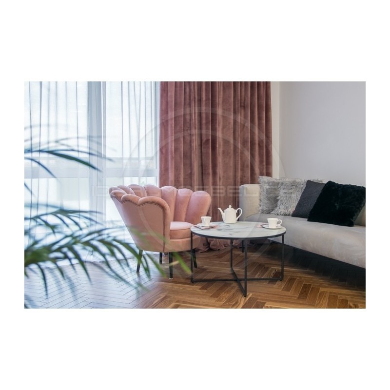 Glamour Sessel Channel Samt