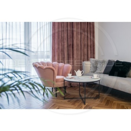 Glamour Sessel Channel Samt