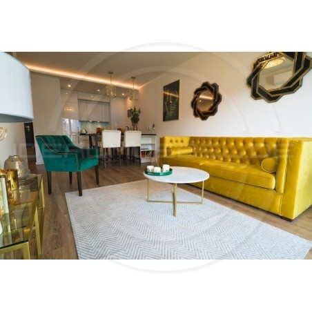 Chesterfield Sofa London Plus Samt 2-Sitzer