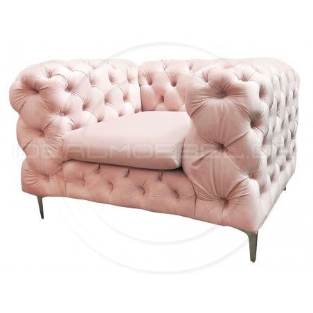 Chesterfield Sessel Glamour Full Moon Samt