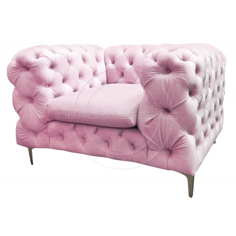 Chesterfield Sessel Glamour Full Moon Samt