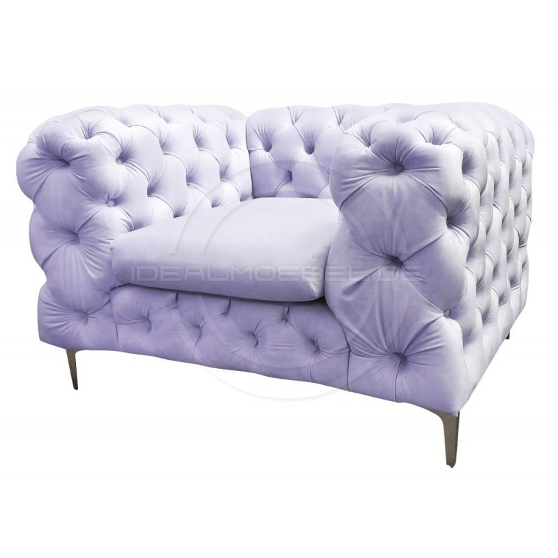 Chesterfield Sessel Glamour Full Moon Samt