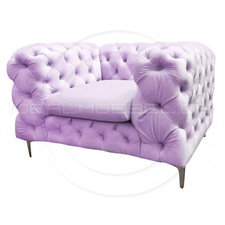 Chesterfield Sessel Glamour Full Moon Samt