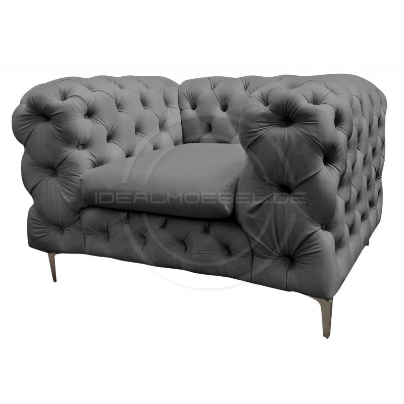 Chesterfield Sessel Glamour Full Moon Samt