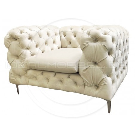 Chesterfield Sessel Glamour Full Moon Samt