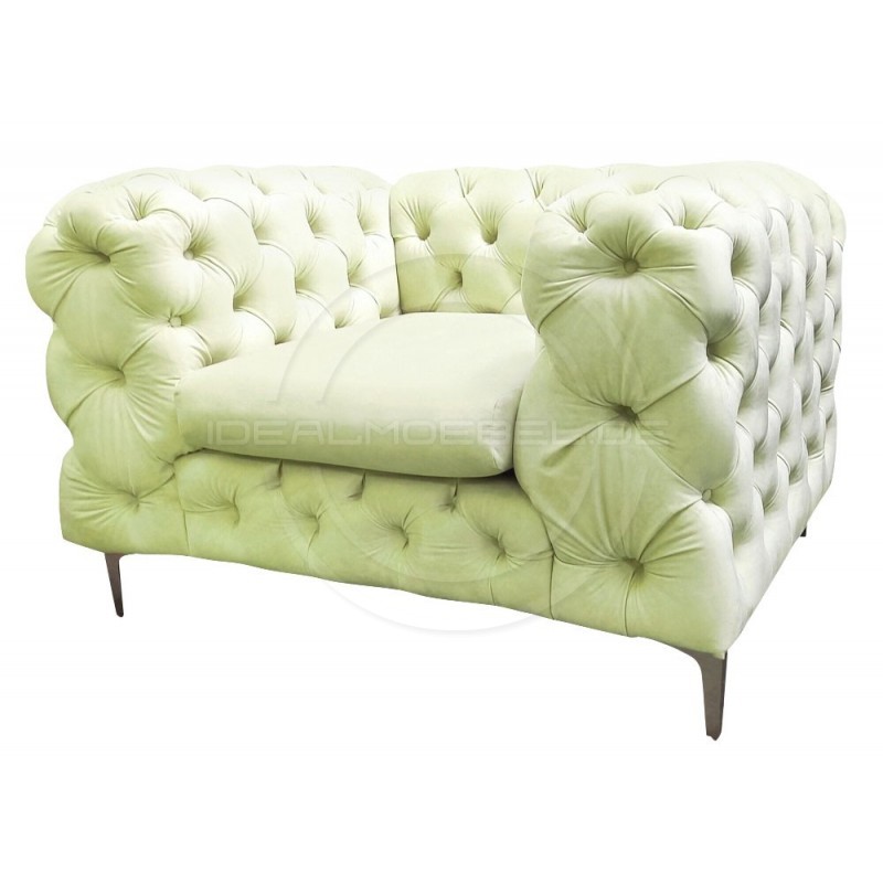 Chesterfield Sessel Glamour Full Moon Samt