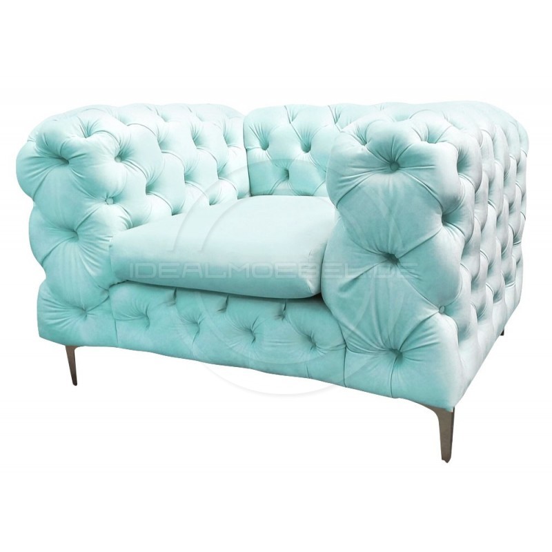 Chesterfield Sessel Glamour Full Moon Samt