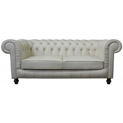 Sofa Chesterfield Lady Rem Skóra 3 os.