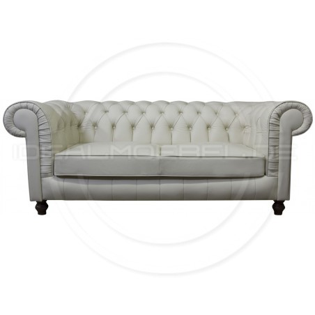 Sofa Chesterfield Lady Rem Skóra 3 os.