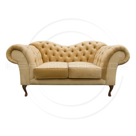 CHESTERFIELD SOFA MADAME SAMT 2-SITZER