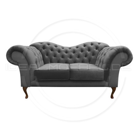 CHESTERFIELD SOFA MADAME SAMT 2-SITZER