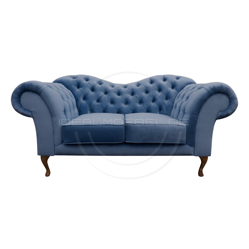 CHESTERFIELD SOFA MADAME SAMT 2-SITZER