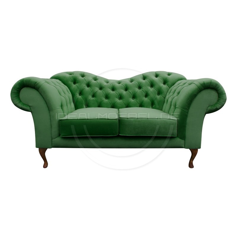 CHESTERFIELD SOFA MADAME SAMT 2-SITZER