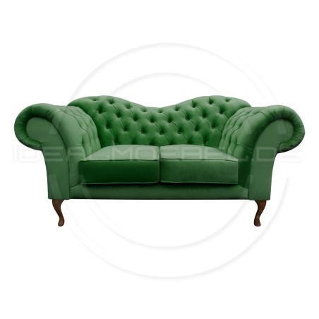 CHESTERFIELD SOFA MADAME SAMT 2-SITZER