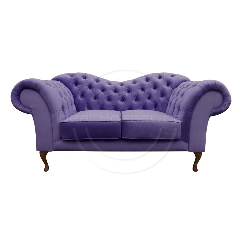CHESTERFIELD SOFA MADAME SAMT 2-SITZER