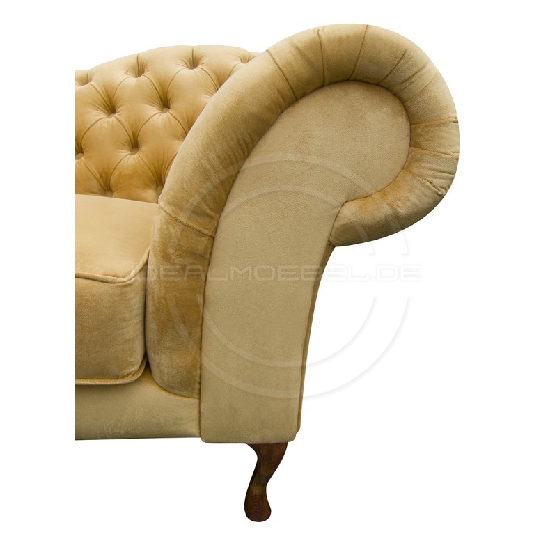 CHESTERFIELD SOFA MADAME SAMT 2-SITZER
