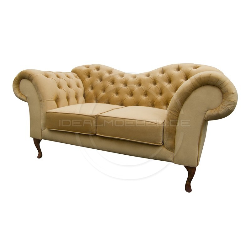 CHESTERFIELD SOFA MADAME SAMT 2-SITZER