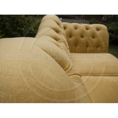 CHESTERFIELD SOFA MADAME SAMT 2-SITZER