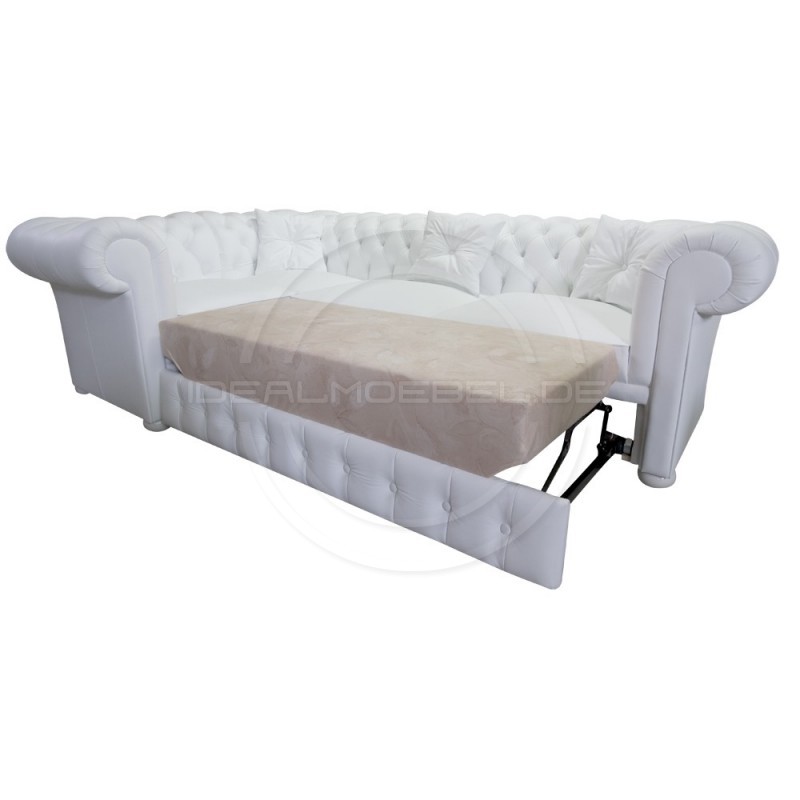 Narożnik Chesterfield March Rem z funkcją spania i pojemnikiem