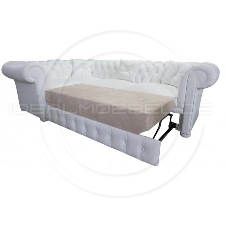 Narożnik Chesterfield March Rem z funkcją spania i pojemnikiem