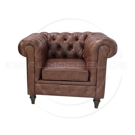 Ledersessel Chesterfield Swan