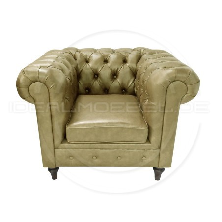 Ledersessel Chesterfield Swan