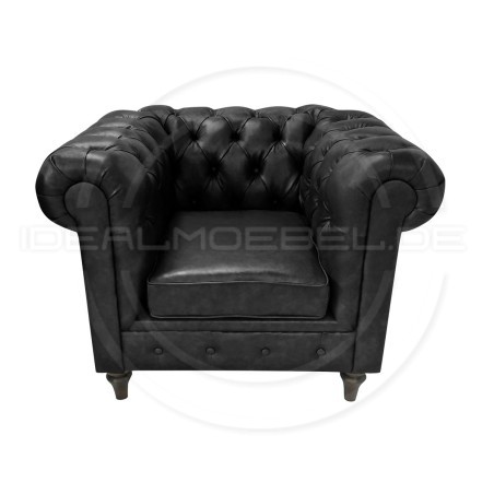 Ledersessel Chesterfield Swan