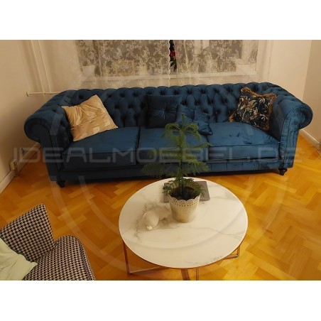 Chesterfield Sofa Lady Samt 4-Sitzer