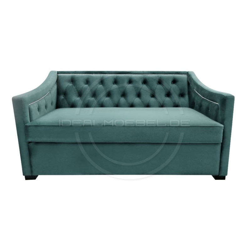 Chesterfield Sofa Bergenia Samt Plus 2,5-Sitzer