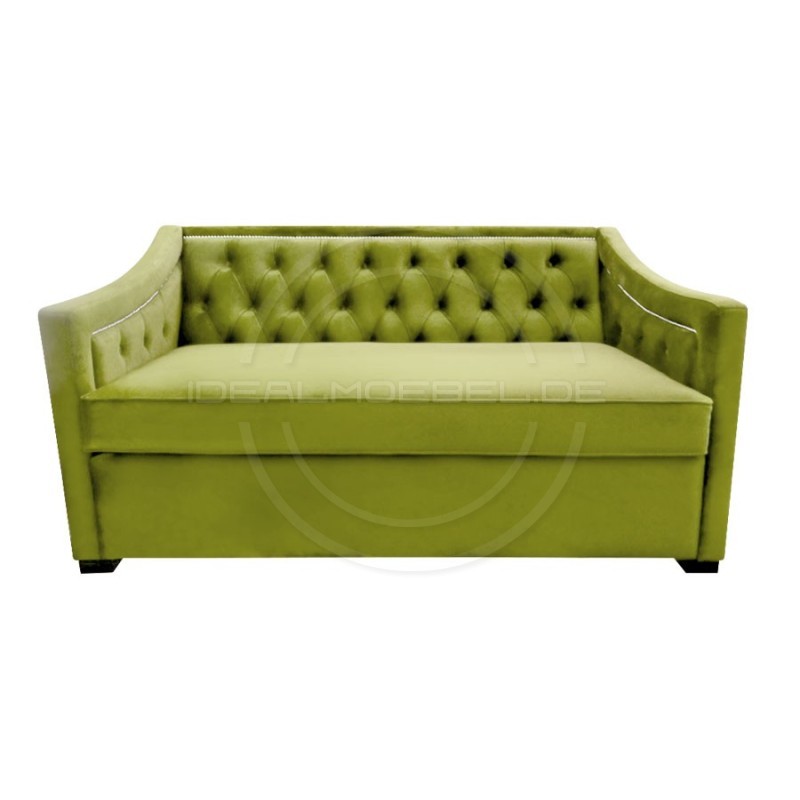 Chesterfield Sofa Bergenia Samt Plus 2,5-Sitzer