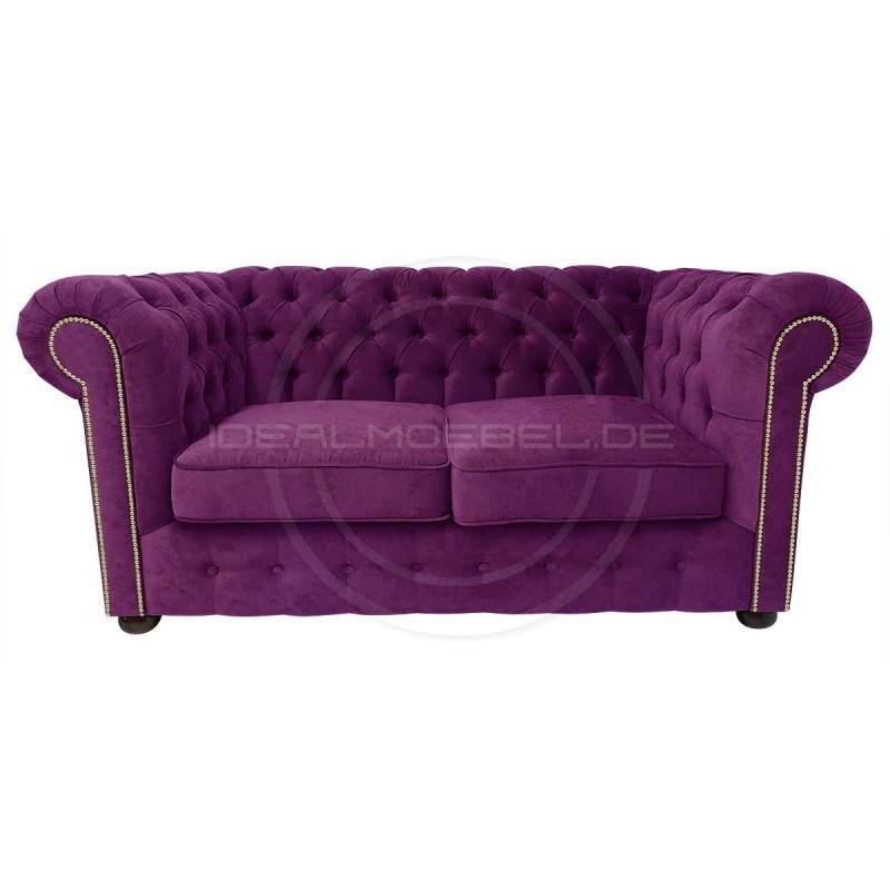 Sofa Chesterfield Violett