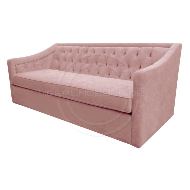 Chesterfield Sofa Bergenia Plus Samt 3-Sitzer
