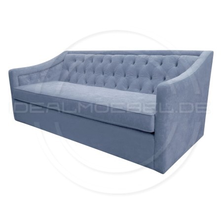 Chesterfield Sofa Bergenia Plus Samt 3-Sitzer