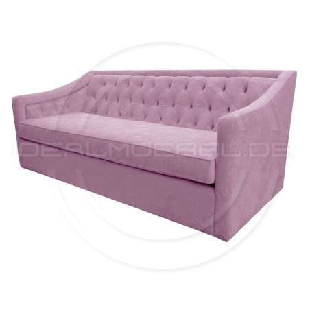 Chesterfield Sofa Bergenia Plus Samt 3-Sitzer
